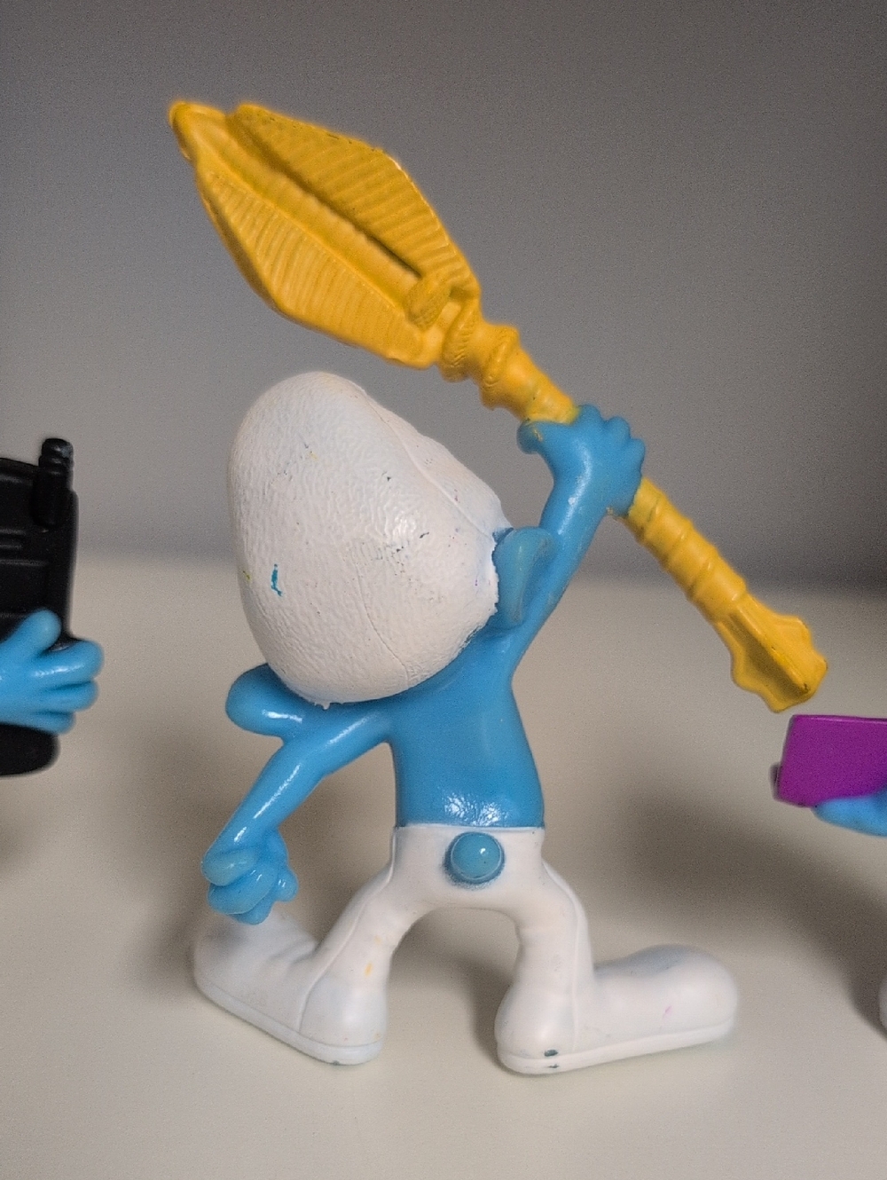 Smurf Figures Set Of 4 McDonald's 3" Smurfs Smurfette Brainy(2) Clumsy 2011 2013 - Picture 9 of 14